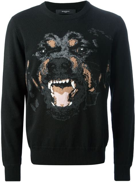 givenchy rottweiler crystal accent sweater|givenchy rottweiler sweater weather.